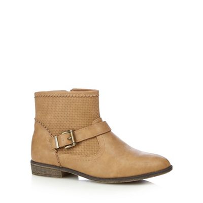 Mantaray Girls' tan ankle boots